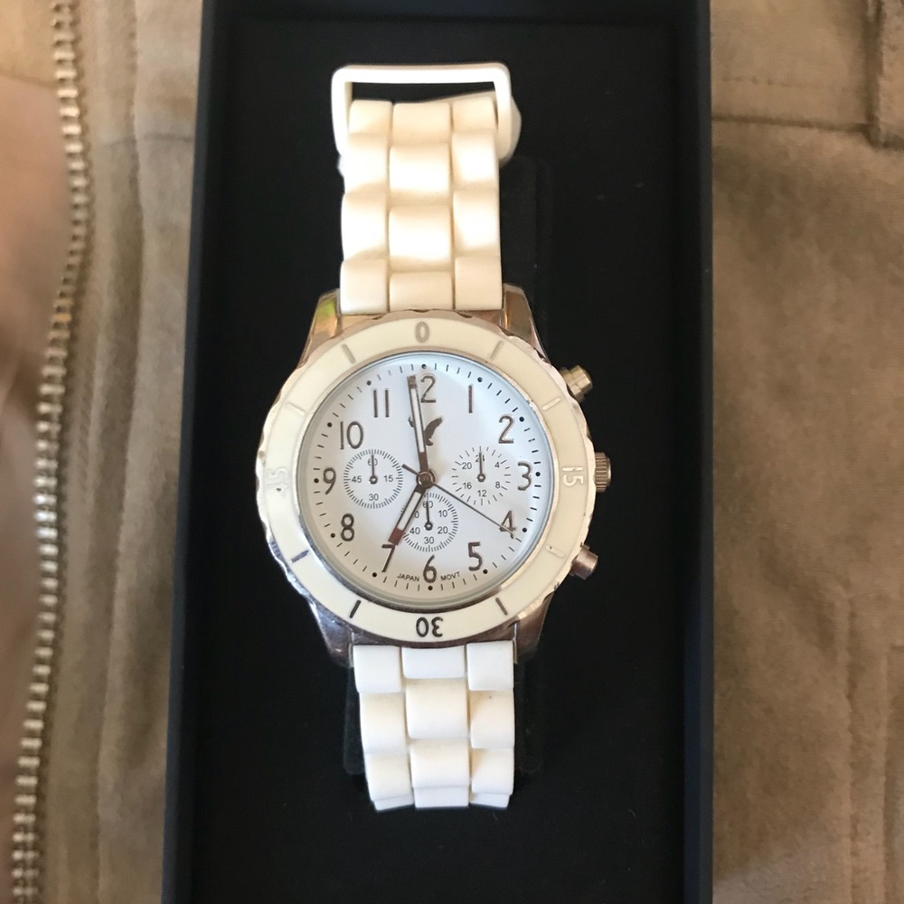 AEO White Chronograph Watch